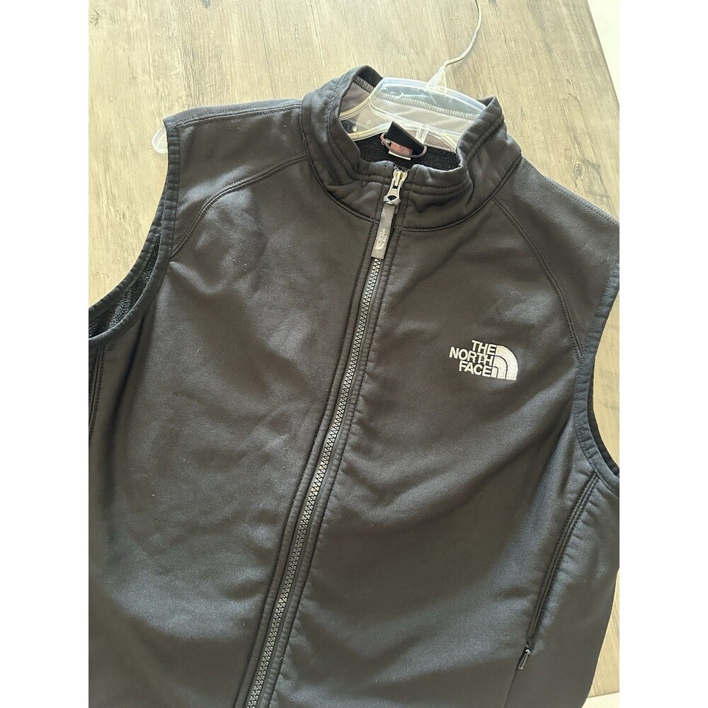 The North Face Thin Fleece Ladies Size L Black Zip Up Vest